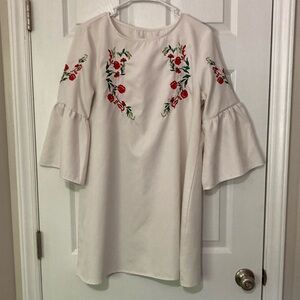 Vintage bell dress.  Flared sleeves.